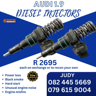 Audi 1.9 Diesel Injectors for sale on service exchange or to recon