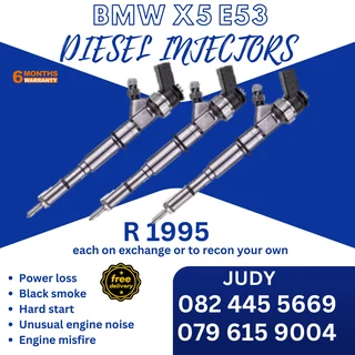 BMW X5 E53 Diesel Injectors for sale on service exchange or to recon