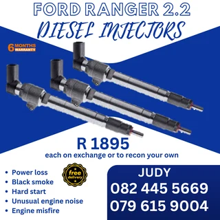 Ford Ranger 2.2 Diesel Injectors for sale on service exchange or to recon