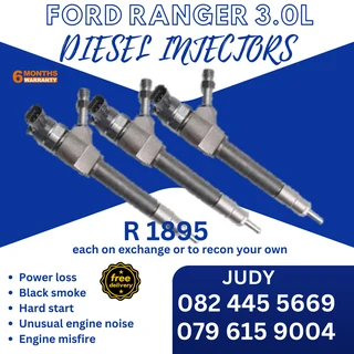 Ford Ranger 3.0L Diesel Injectors for sale on service  exchange or to recon
