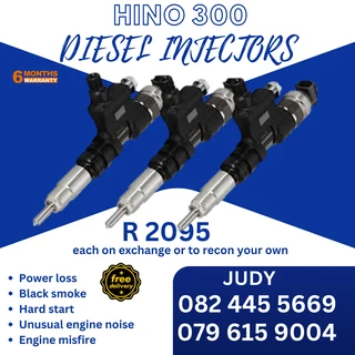 Hino 300 Diesel Injectors for sale on service exchange or to recon