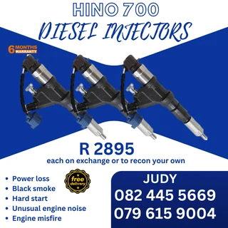Hino 700 Diesel Injectors for sale on service exchange or to recon