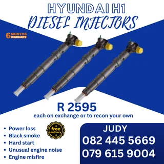 Hyundai H1 Diesel Injectors for sale on service exchange or to recon
