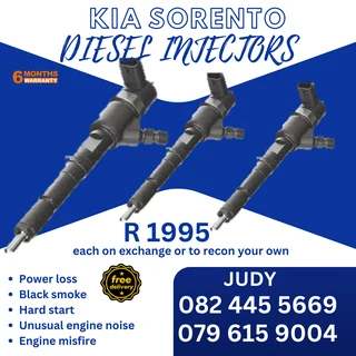 Kia Sorento Diesel Injectors for sale on service exchange or to recon