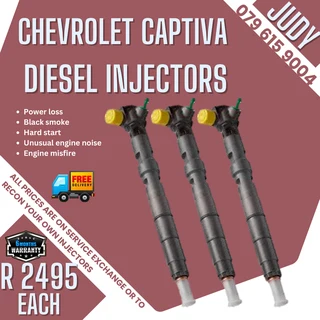 Chevrolet Captica Diesel Injectors for sale on service exchange or to recon