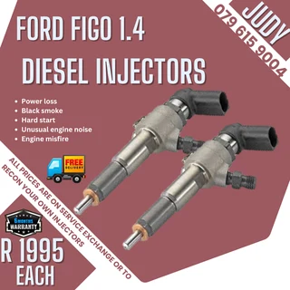 Ford Figo 1.4 Diesel Injectors for sale on service exchange or to recon