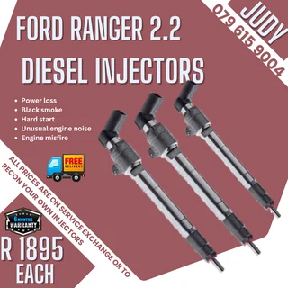 Ford Ranger 2.2 Diesel Injectors for sale on service exchange or to recon