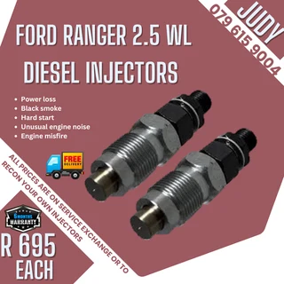 Ford Ranger 2.5 WL Diesel Injectors for sale on service exchange or to recon