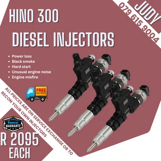 Hino 300 Diesel Injectors for sale on service exchange or to recon