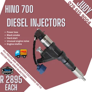 Hino 700 Diesel Injectors for sale on service exchange or to recon