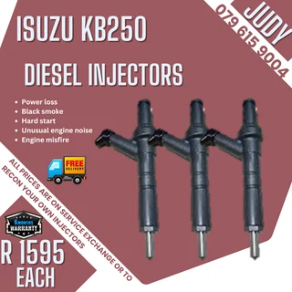Isuzu KB250 Diesel Injectors for sale on service exchange or to recon