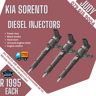 Kia Sorento Diesel Injectors for sale on service exchange or to recon