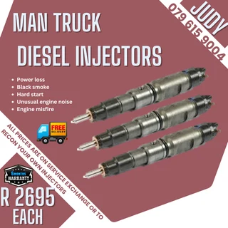 MAN Tuck Diesel Injectors for sale on service exchange or to recon
