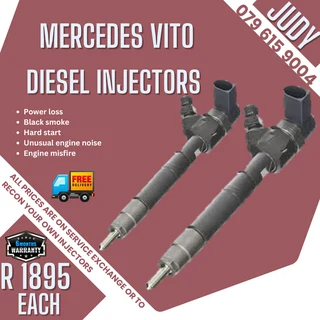Mercedes Vito Diesel Injectors for sale on service exchange or to recon