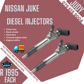 Nissan Juke Diesel Injectors for sale on service exchange or to recon
