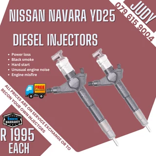 Nissan Navara YD25 Diesel Injectors for sale on service exchange or to recon