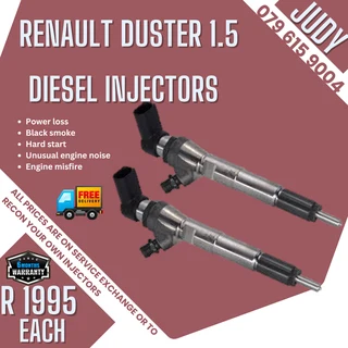 Renault Duster 1.5 Diesel Injectors for sale on service exchange or to recon