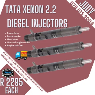 Tata 2.2 Diesel Injectors for sale on service exchange or to recon