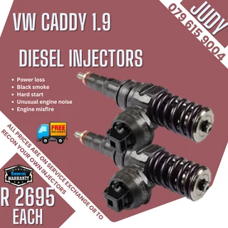 VW Caddy 1.9 Diesel Injectors for sale on servic exchange or to recon