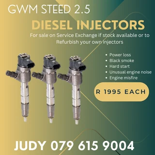 Diesel Injectors for sale on service exchange or to recon