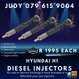 Hyundai H1 Diesel Injectors for sale on service exchange or to recon