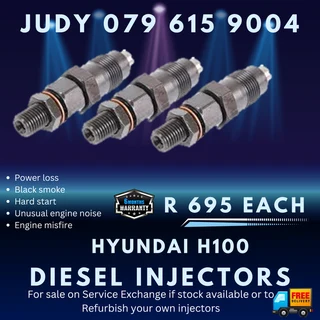 Hyundai H100 Diesel Injectors for sale on service exchange or to recon