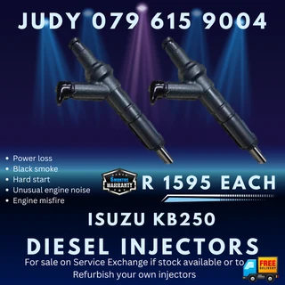 Isuzu KB250 Diesel Injectors for sale on service exchange or to recon