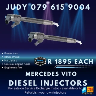 Mercedes Vito Diesel Injectors for sale on service exchange or to recon