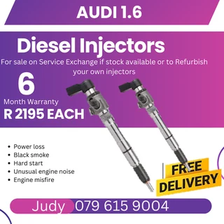 Audi 1.6 Diesel Injectors for sale on service exchange or to recon