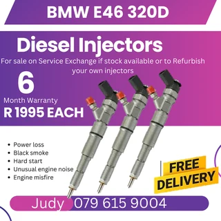 BWM E46 320D Diesel Injectors for sale on service exchange or to recon
