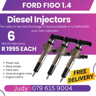 Ford Figo 1.4 Diesel Injectors for sale on service exchange or to recon