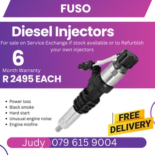 Fuso Truck Diesel Injectors for sale on service exchange or to recon