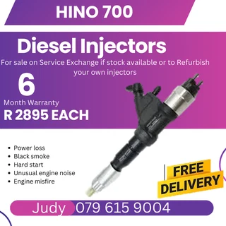 Hino 700 Diesel Injectors for sale on service exchange or to recon