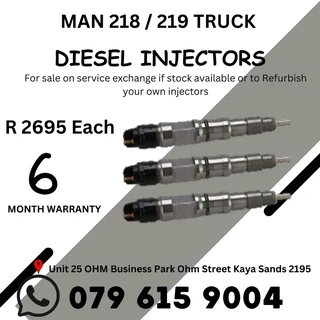 Man 218 / 219 Diesel Injector for sale on service exchange or to recon