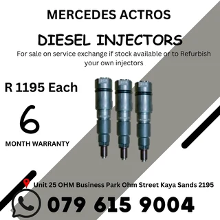 Mercedes Actros Diesel Injector for sale on service exchange or to recon