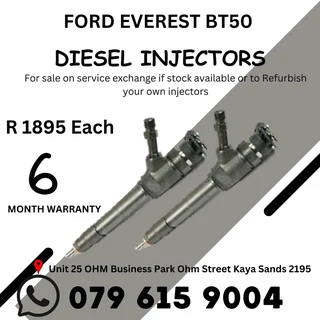 Ford Everest BT50 Diesel Injector for sale on service exchange or to recon