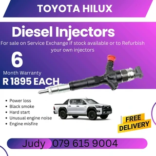 Toyota Hilux Diesel Injector for sale on service exchange or to recon