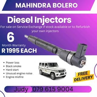 Mahindra Bolero Diesel Injector for sale on service exchange or to recon