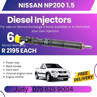 Nissan NP200 1.5 Diesel Injector for sale on service exchange or to recon