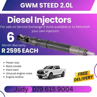 GWM Steed 2L Diesel Injector for sale on service exchange or to recon