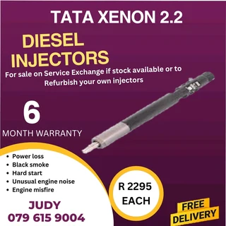 Tata Xenon 2.2 Diesel Injector for sale on service exchange or to recon