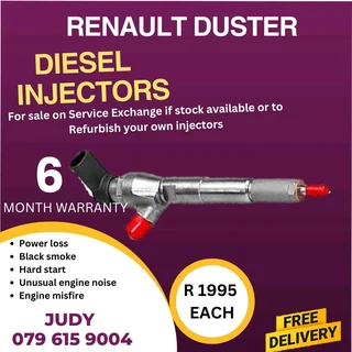 Renault Duster Diesel Injector for sale on service exchange or to recon