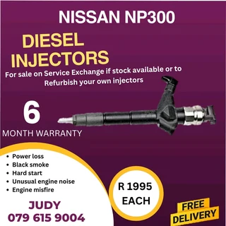 Nissan NP300 Diesel Injector for sale on service exchange or to recon