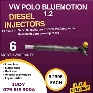VW Polo Bluemotion 1.2 Diesel Injector for sale on service exchange or to recon