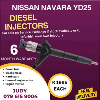 Nissan Navara YD25 Diesel Injector for sale on service exchange or to recon