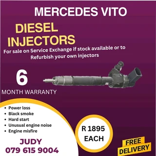 Mercedes Vito Diesel Injector for sale on service exchange or to recon