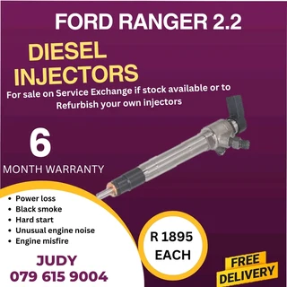 Ford Ranger 2.2 Diesel Injector for sale on service exchange or to recon