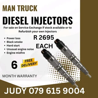 MAN Truck Diesel Injector for sale on service exchange or to recon