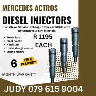 Mercedes Actros Diesel Injector for sale on service exchange or to recon