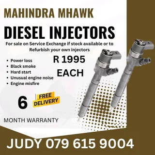 Mahindra Mhawk Diesel Injector for sale on service exchange or to recon